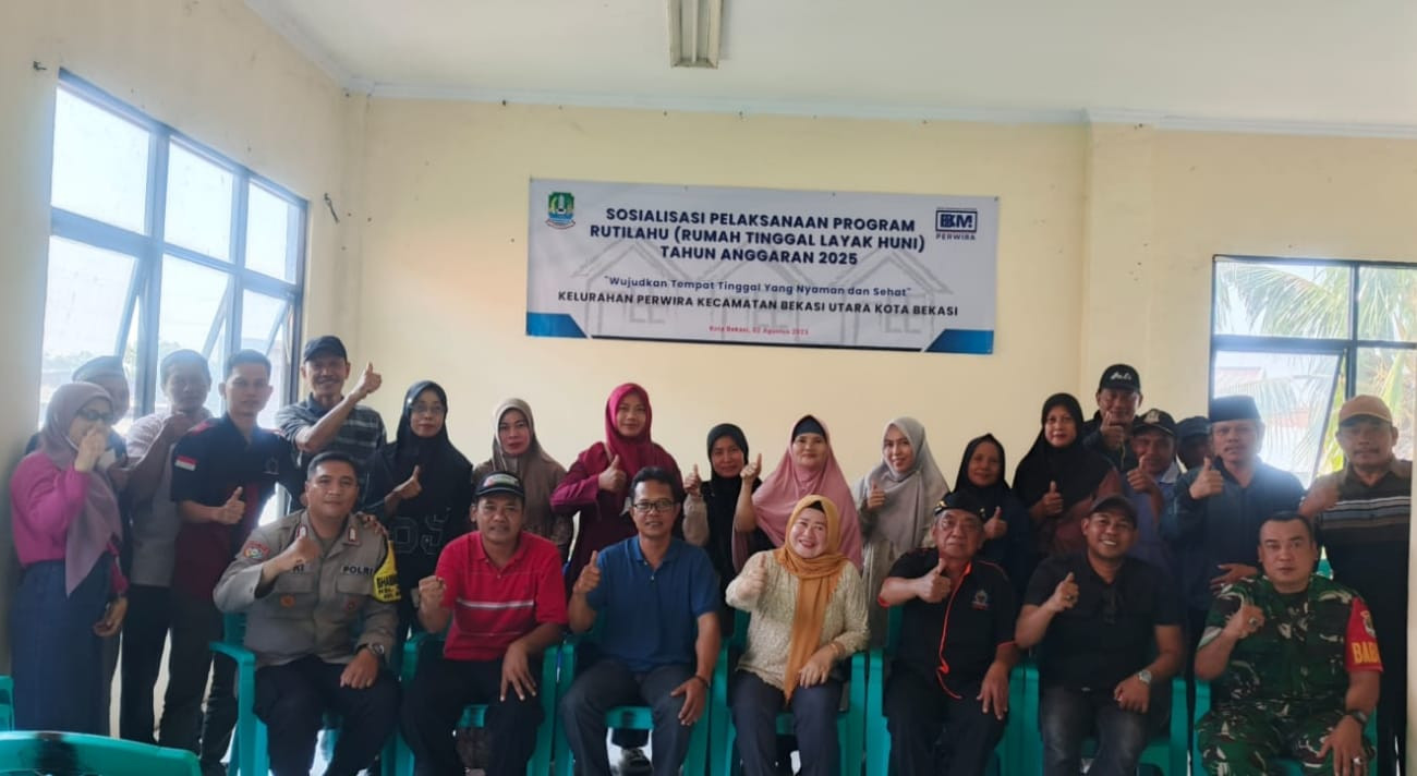 Polisi Hadiri Sosialisasi Program RUTILAHU 2025 Digelar di Bekasi Utara, 9 Rumah Warga Siap Direhabilitasi