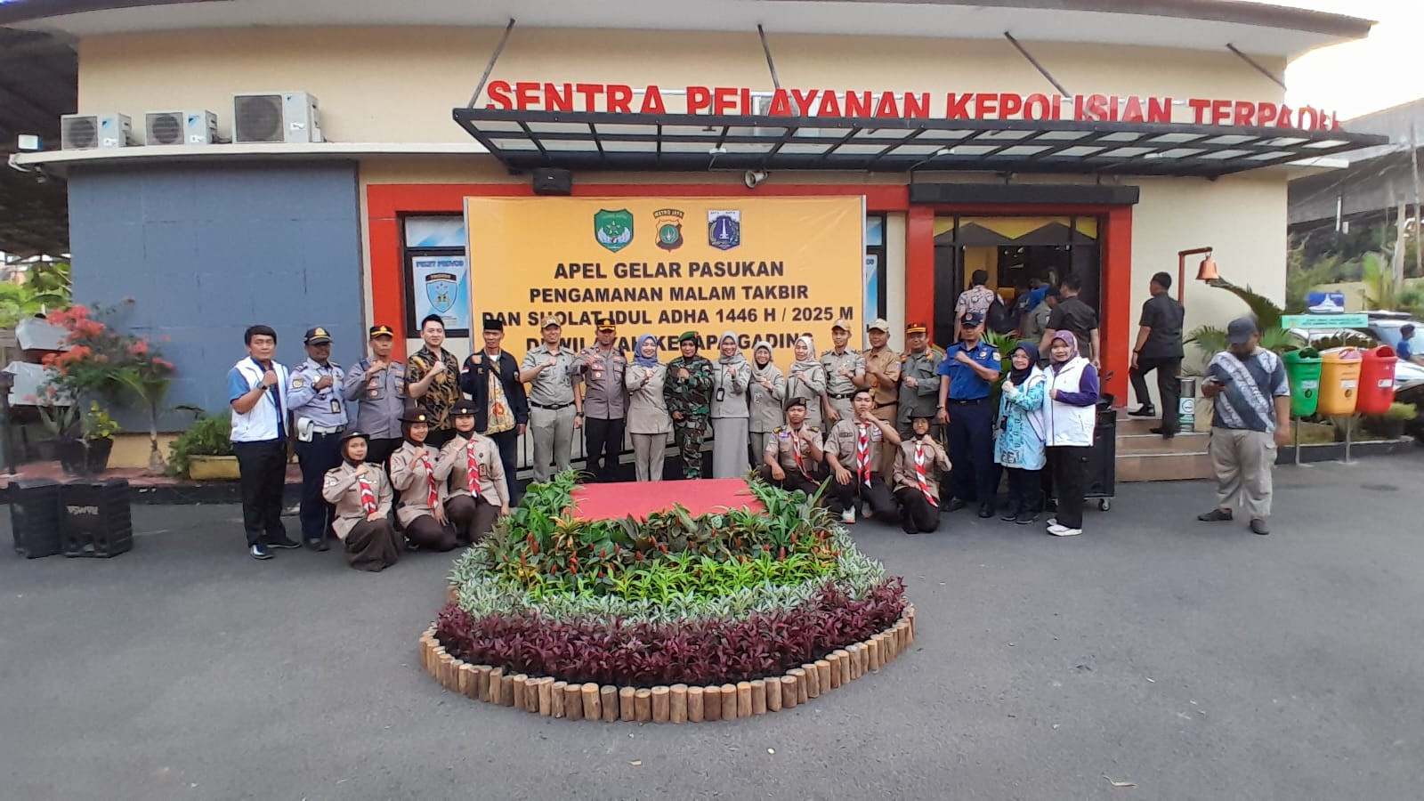 Sinergi TNI-Polri dan Pemerintah Kecamatan Kelapa Gading Gelar Apel Pengamanan Malam Takbir dan Idul Adha 1446 H