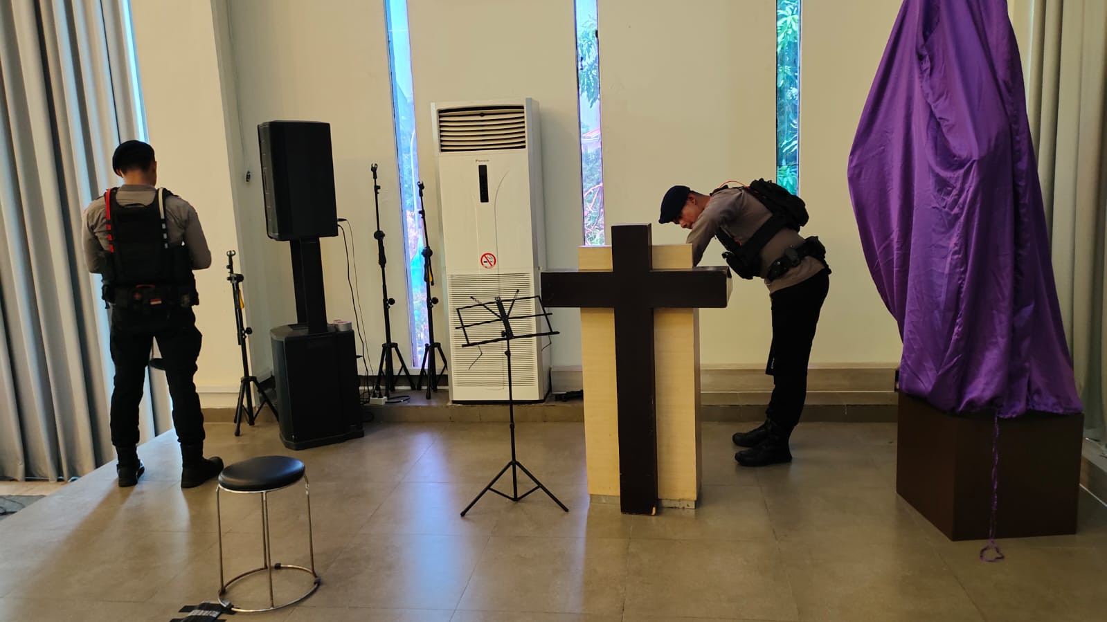 Sterilisasi Gereja Regina Caeli, Polisi Pastikan Ibadah Kamis Putih Berjalan Aman