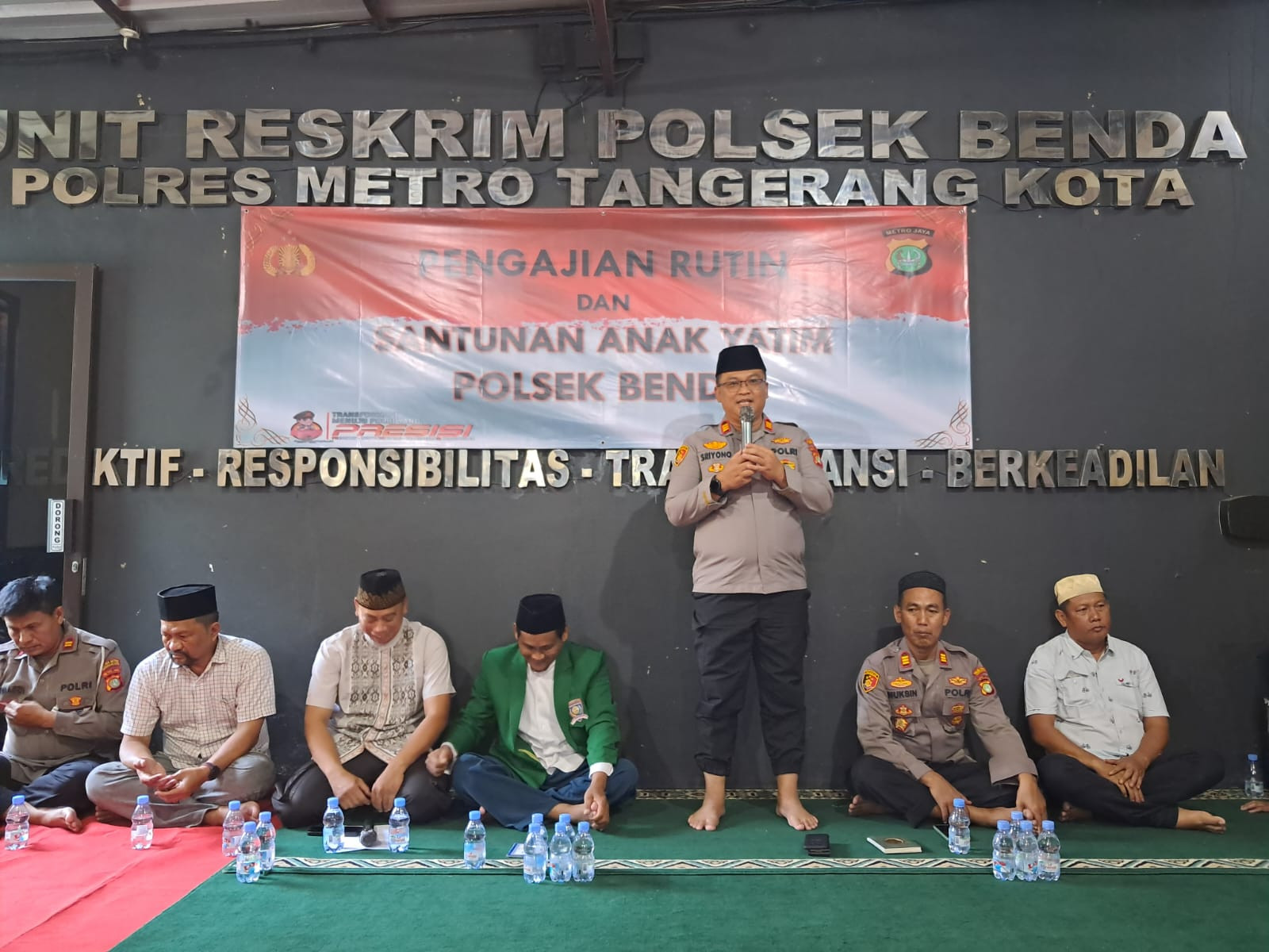 Polsek Benda Rutin Gelar Pengajian Yasinan Dan Santunan Anak Yatim-Piatu