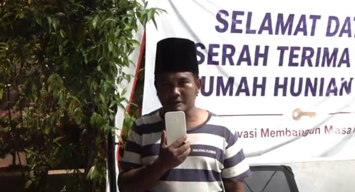 Dulu Beratapkan Terpal, Kini Punya Hunian Layak, Syahrur: Terima Kasih Pak Prabowo