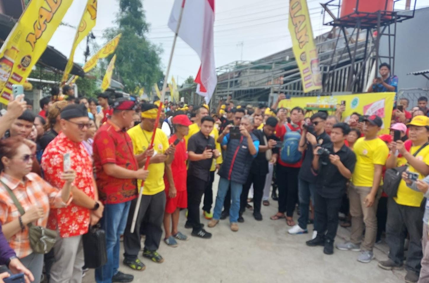 Polsek Rawalumbu Amankan Kirab Budaya HUT ke-7 Klenteng Bu An Kiong Bekasi Jaya