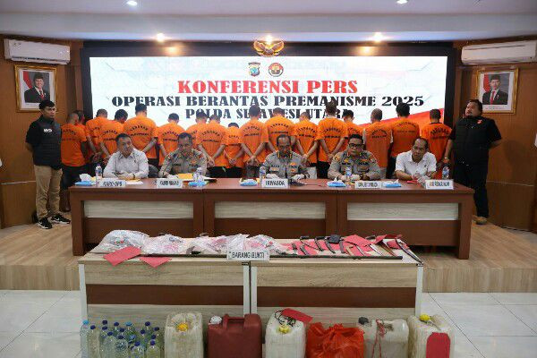 18 Hari Operasi Berantas Premanisme, Polda Sulut dan Jajaran Ungkap 189 Kasus dan Amankan 63 Tersangka
