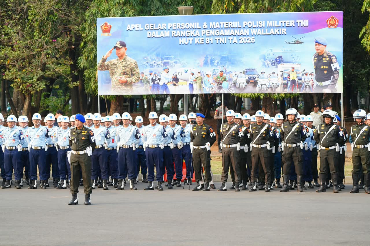 Jelang HUT ke-81 TNI, Puspom TNI Perkuat Kesiapan Pengamanan Wallakir