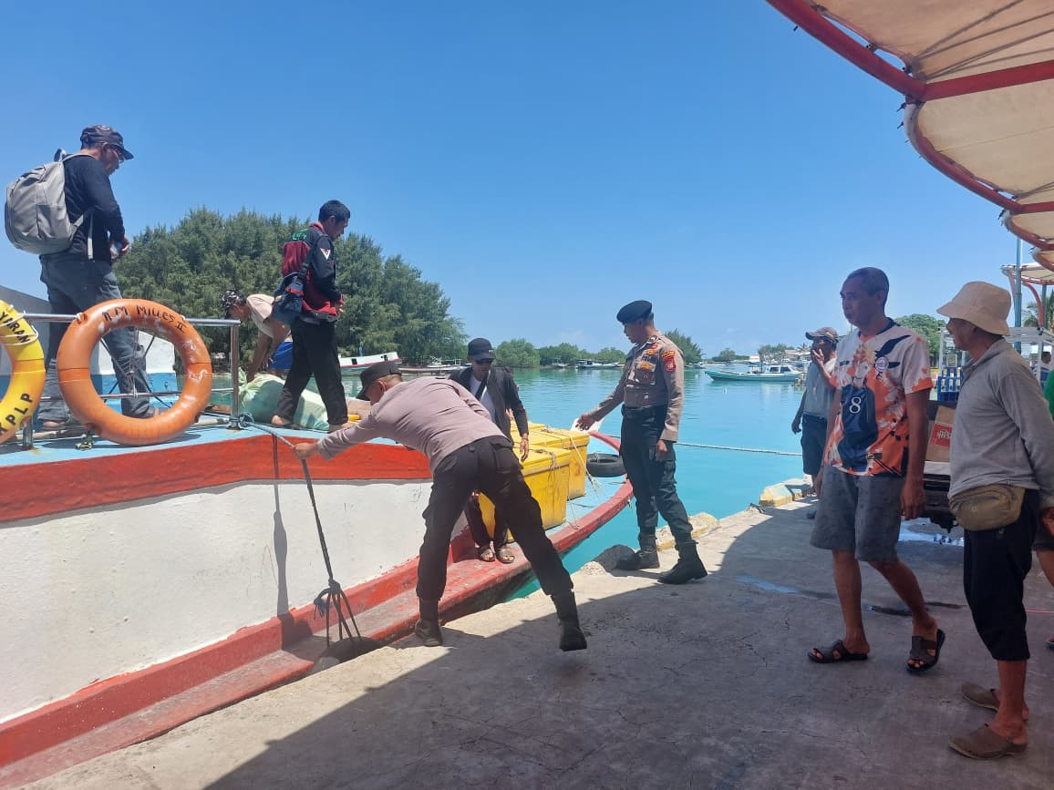 Pengamanan Strong Point Hari Ini, Polres Kepulauan Seribu Pastikan Aktivitas Dermaga Aman dan Terkendali