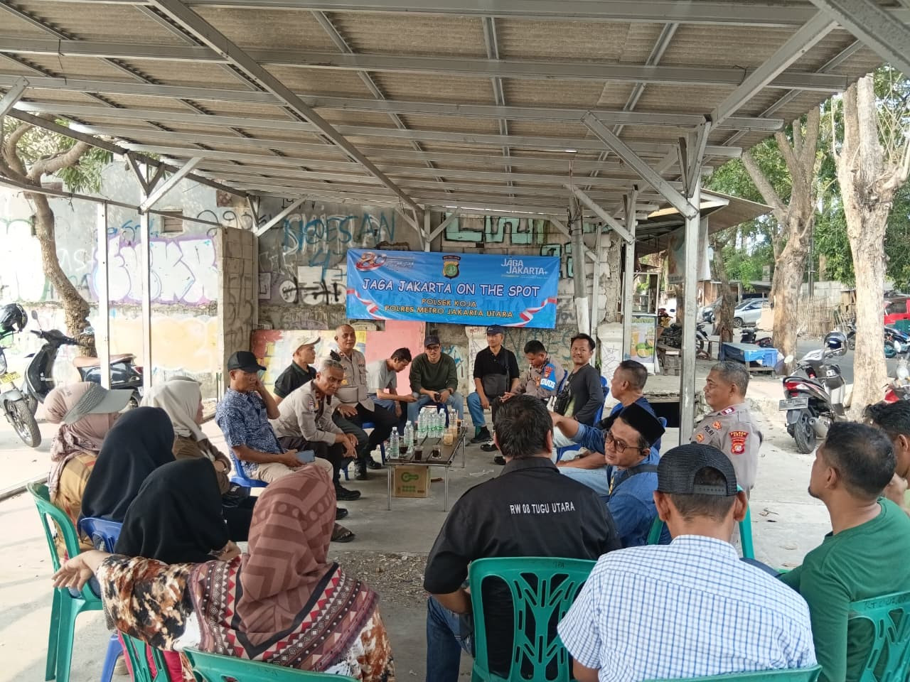 Jaga Jakarta On The Spot, Kapolsek Koja Ingatkan Bahaya Curanmor dan Tawuran Remaja