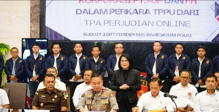 Polri Tetapkan PT AJP dan FH Sebagai Tersangka TPPU Judi Online, Sita Uang Rp 103,27 Miliar