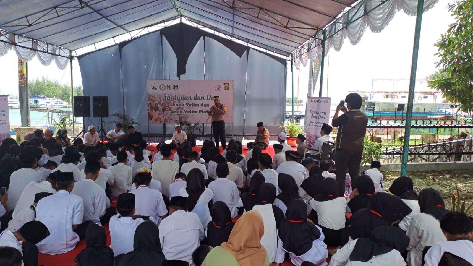 Polsek Kepulauan Seribu Utara Gelar Santunan dan Doa Bersama 190 Anak Yatim, Wujud Polri Peduli Bersama Antheia Project