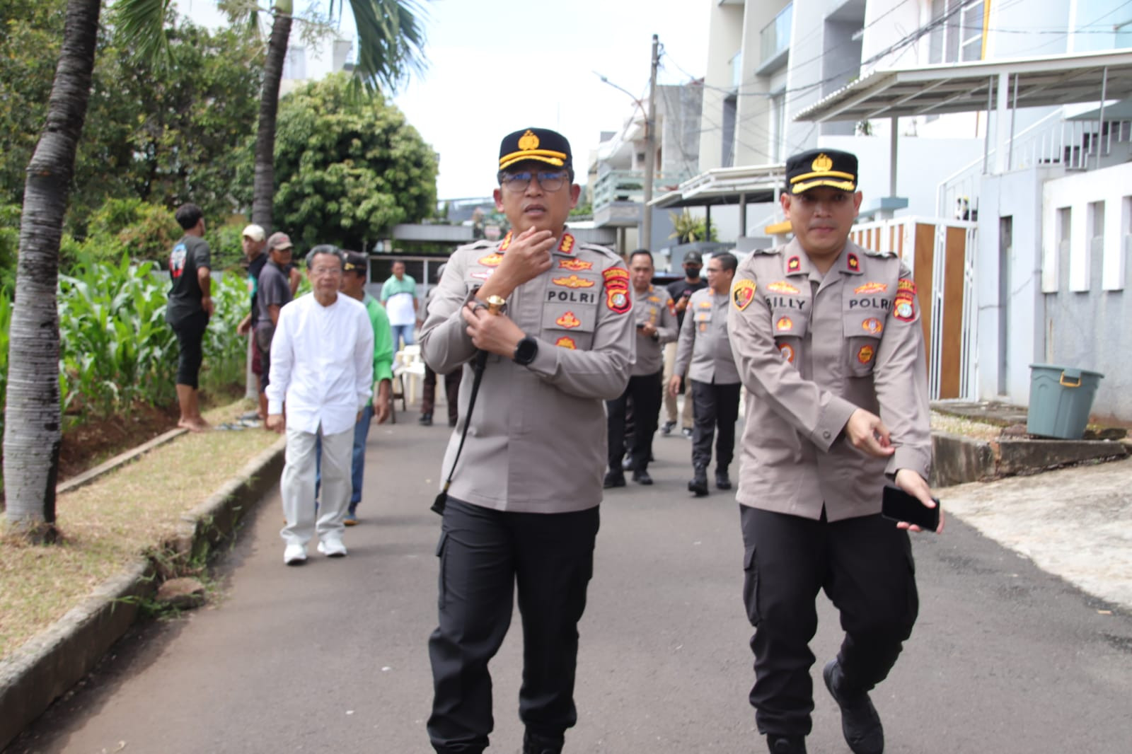 Kapolres Metro Jakarta Utara Lakukan Pengecekan Lahan Pangan di Tanjung Priok