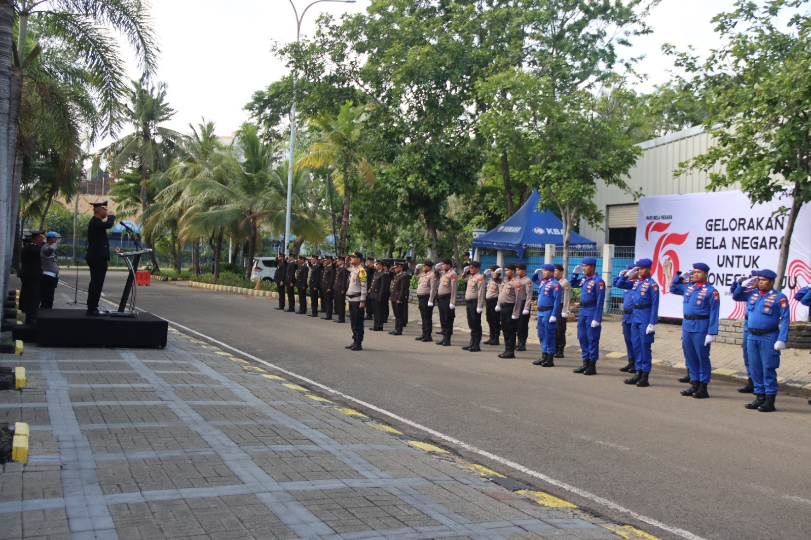 Polres Kepulauan Seribu Gelar Upacara Peringatan Hari Bela Negara ke-76 Tahun 2024