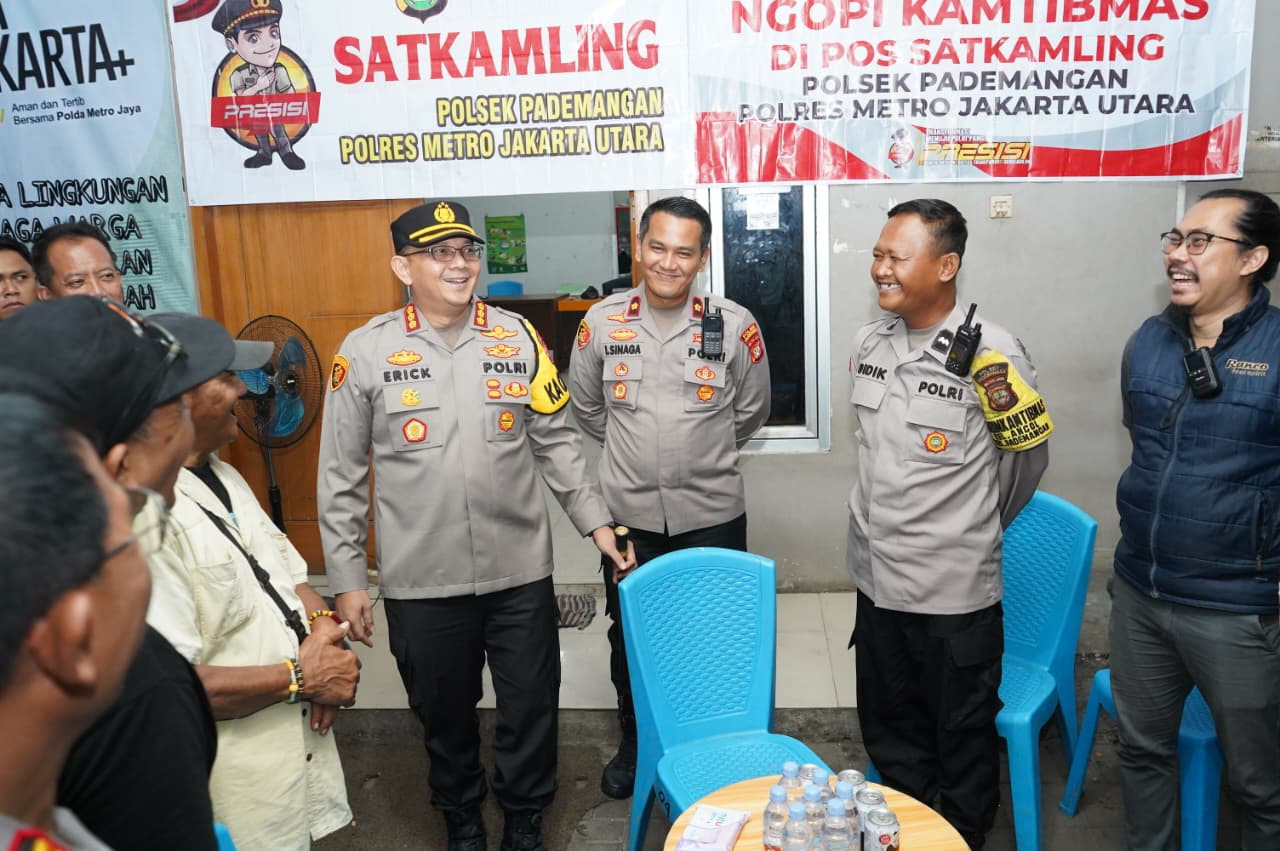 Kapolres Metro Jakarta Utara Tinjau Satkamling di Ancol, Tekankan Kolaborasi Jaga Keamanan