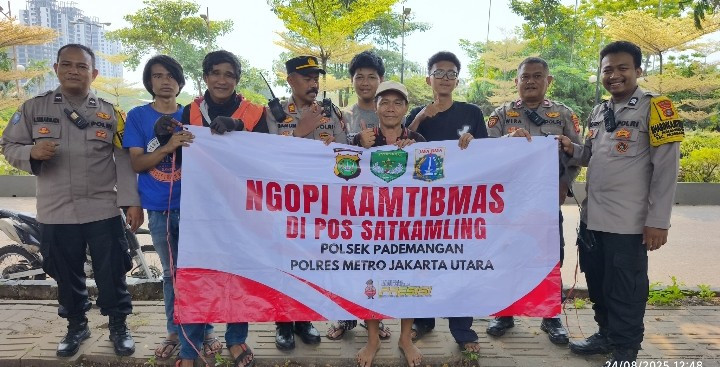 Polsek Pademangan Gelar “Ngopi Kamtibmas” Bersama Warga Ancol, Bahas Keamanan Lingkungan