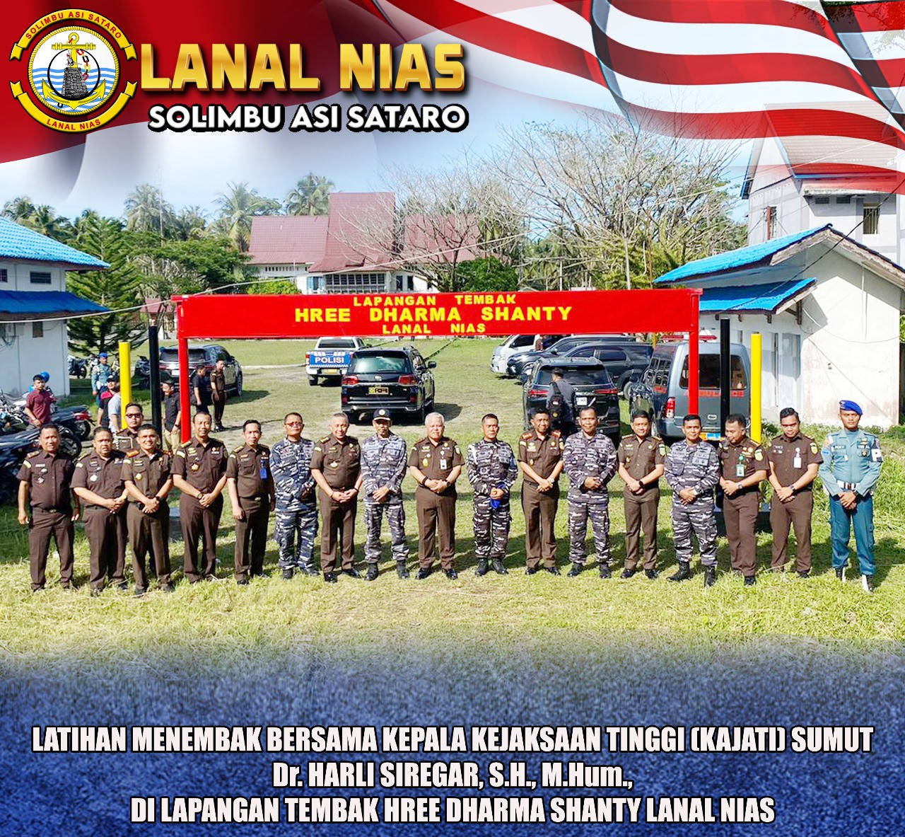 Sinergi Antara TNI Angkatan Laut dan Kejaksaan di Wilayah Nias Diperkuat Melalui Kegiatan Latihan Menembak Bersama