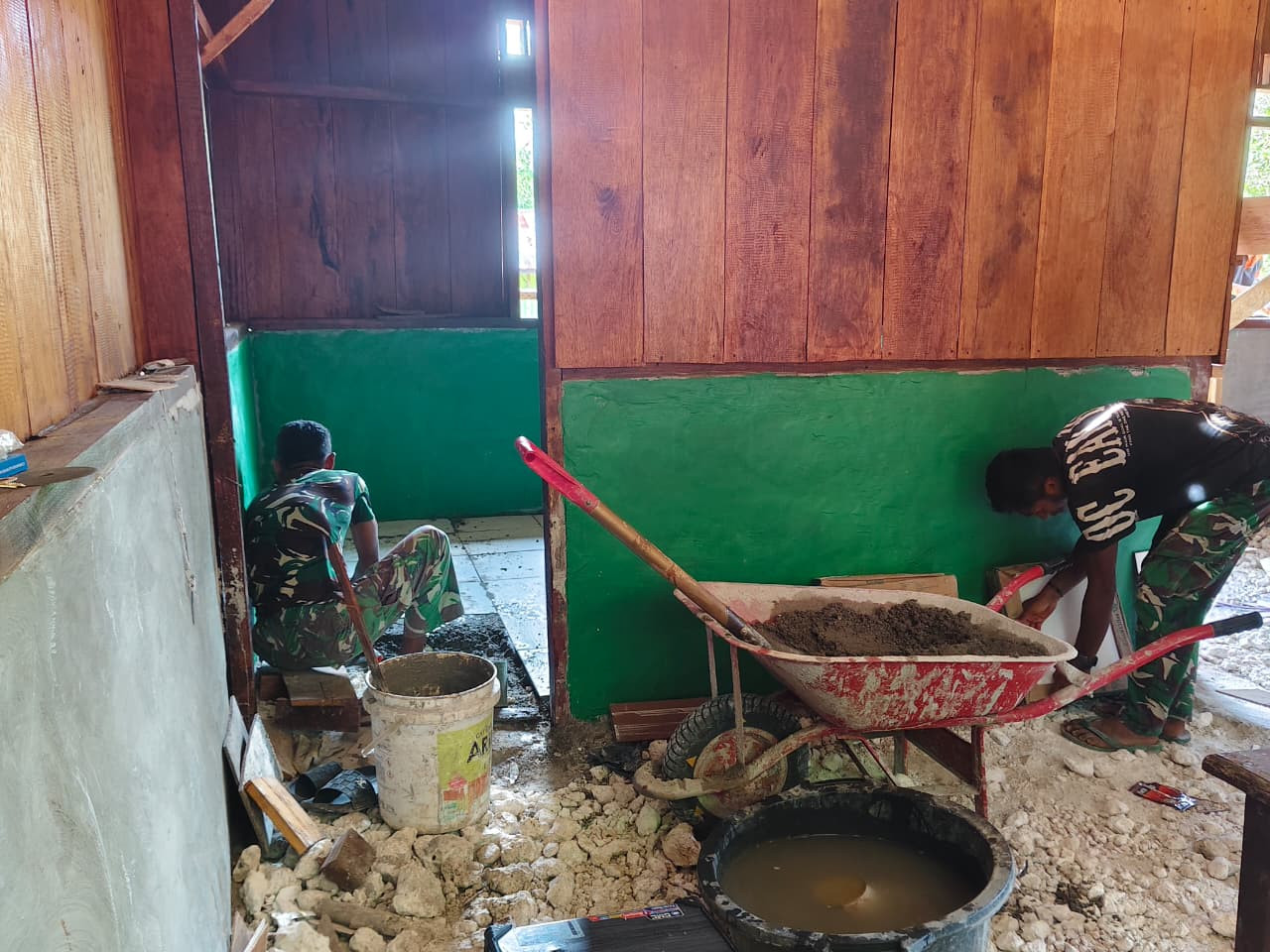 Rumah Type 36 TMMD Ke-129 Kodim 1807/Sorong Selatan Hampir Rampung, Wujud Nyata Kepedulian TNI Tingkatkan Kesejahteraan Warga
