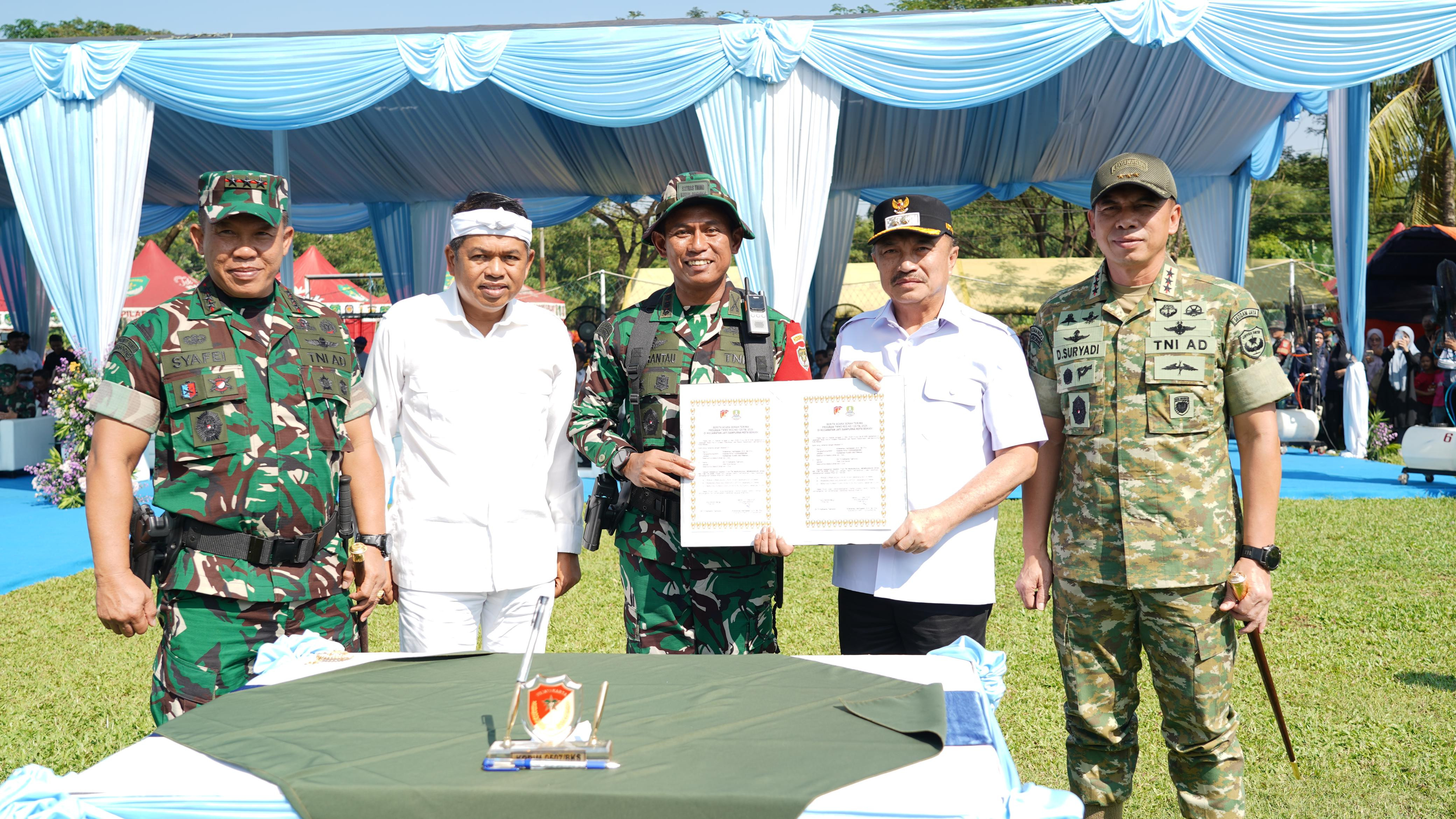 Pangdam Jaya Hadiri Penutupan TMMD Ke-128 Tahun 2026 Secara Terpusat di Bekasi