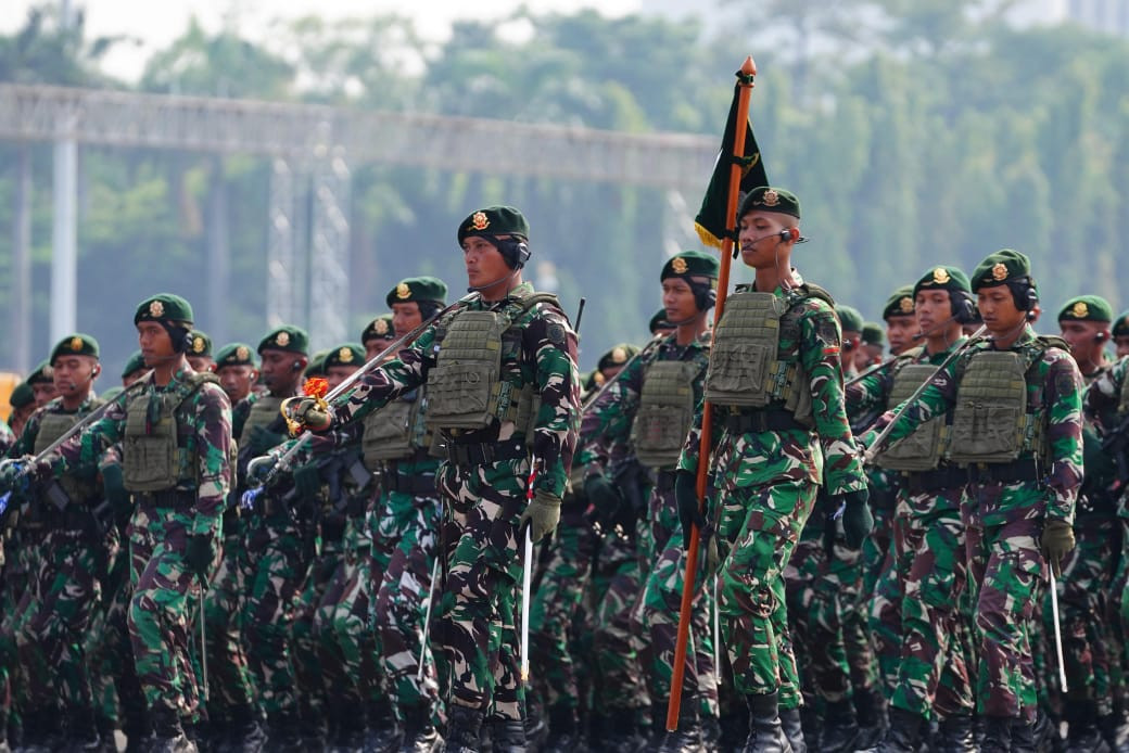 Panglima TNI Tinjau Geladi Kotor HUT Ke-80 TNI Tahun 2025