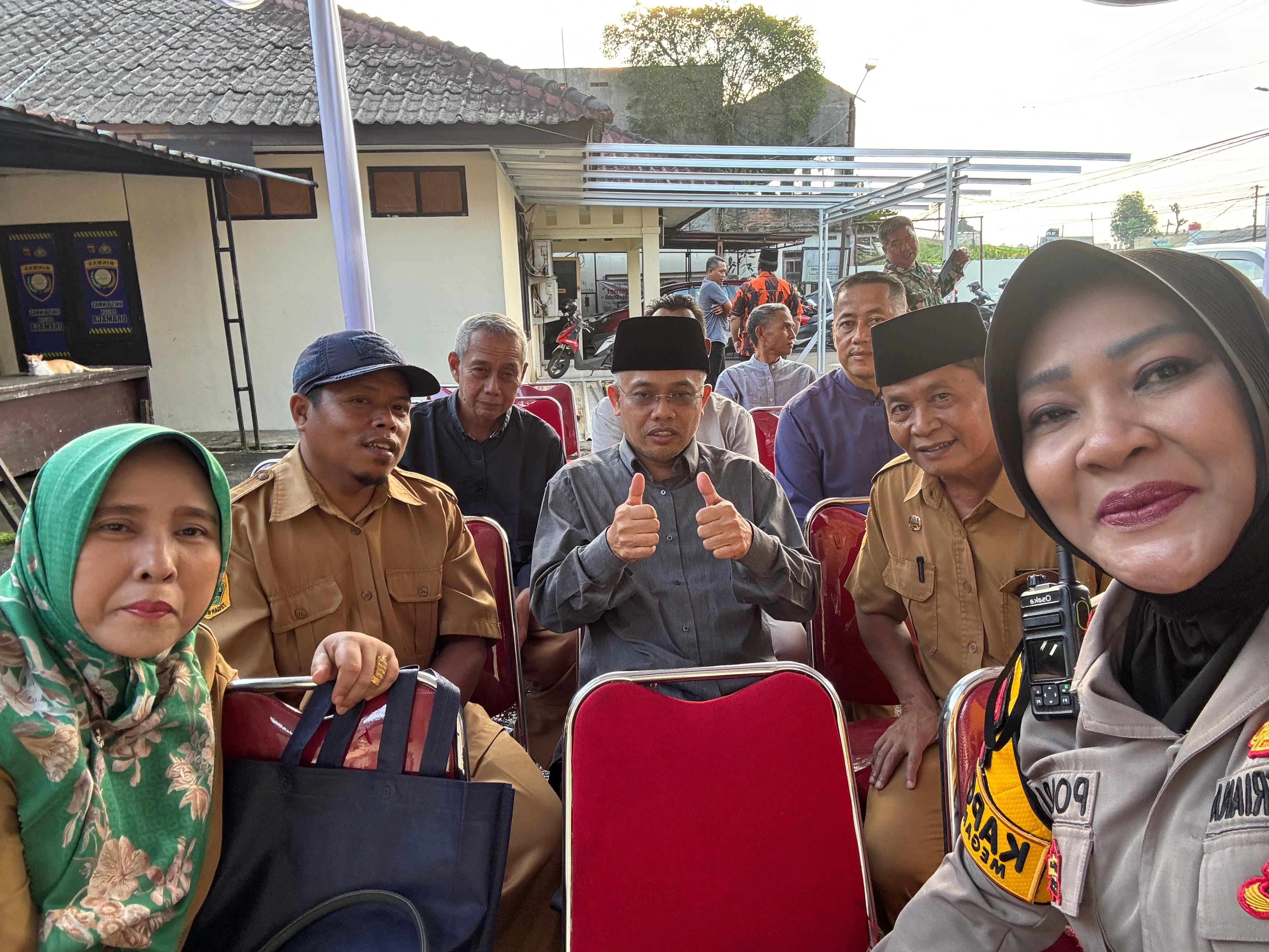 Pisah Sambut Kapolsek Dramaga, AKP Desi Triana Serahkan Tongkat Komando kepada IPTU Agripinus Motani Zalukhu