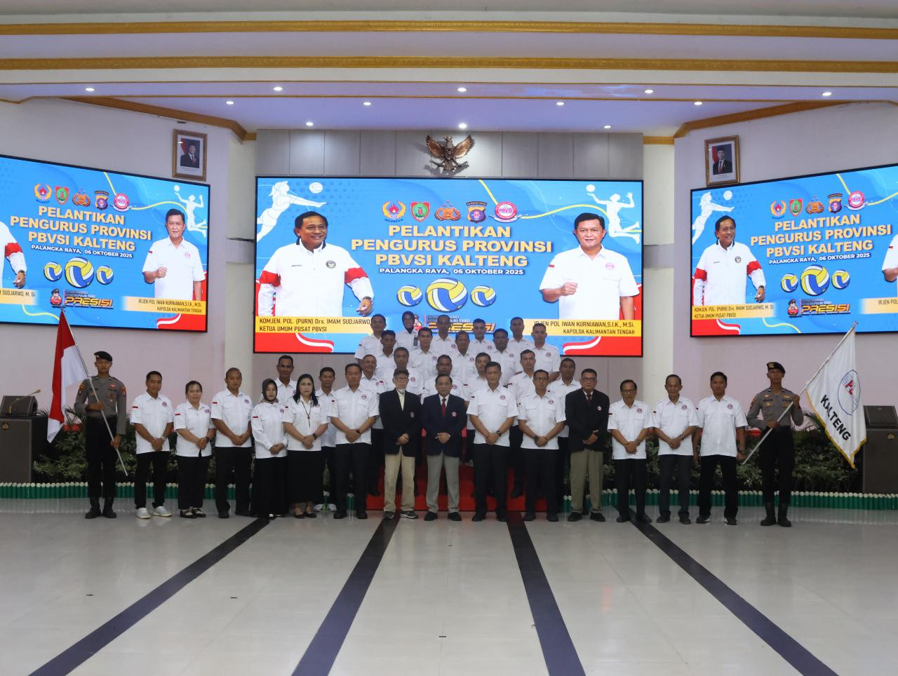 Dipimpin Ketua Umum PP PBVSI, Kapolda Kalteng Resmi Dilantik Jadi Ketua Pengurus PBVSI Provinsi