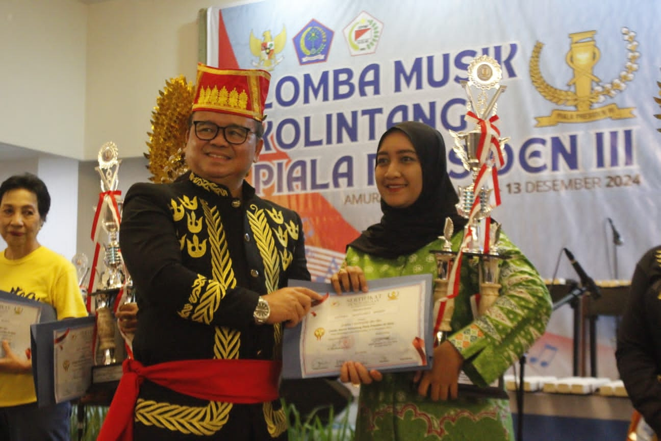 DWP Bakamla RI Raih Juara 1 di Lomba Musik Kolintang Piala Presiden