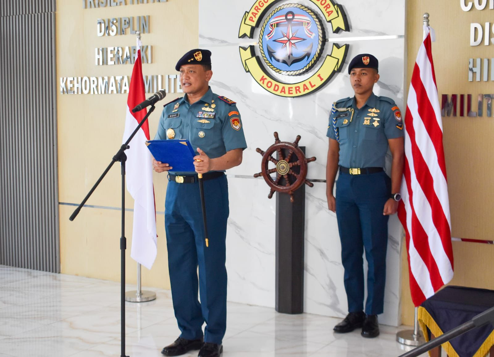 Komandan Kodaeral I Pimpin Pengukuhan Jabatan Kafasharkan Sabang