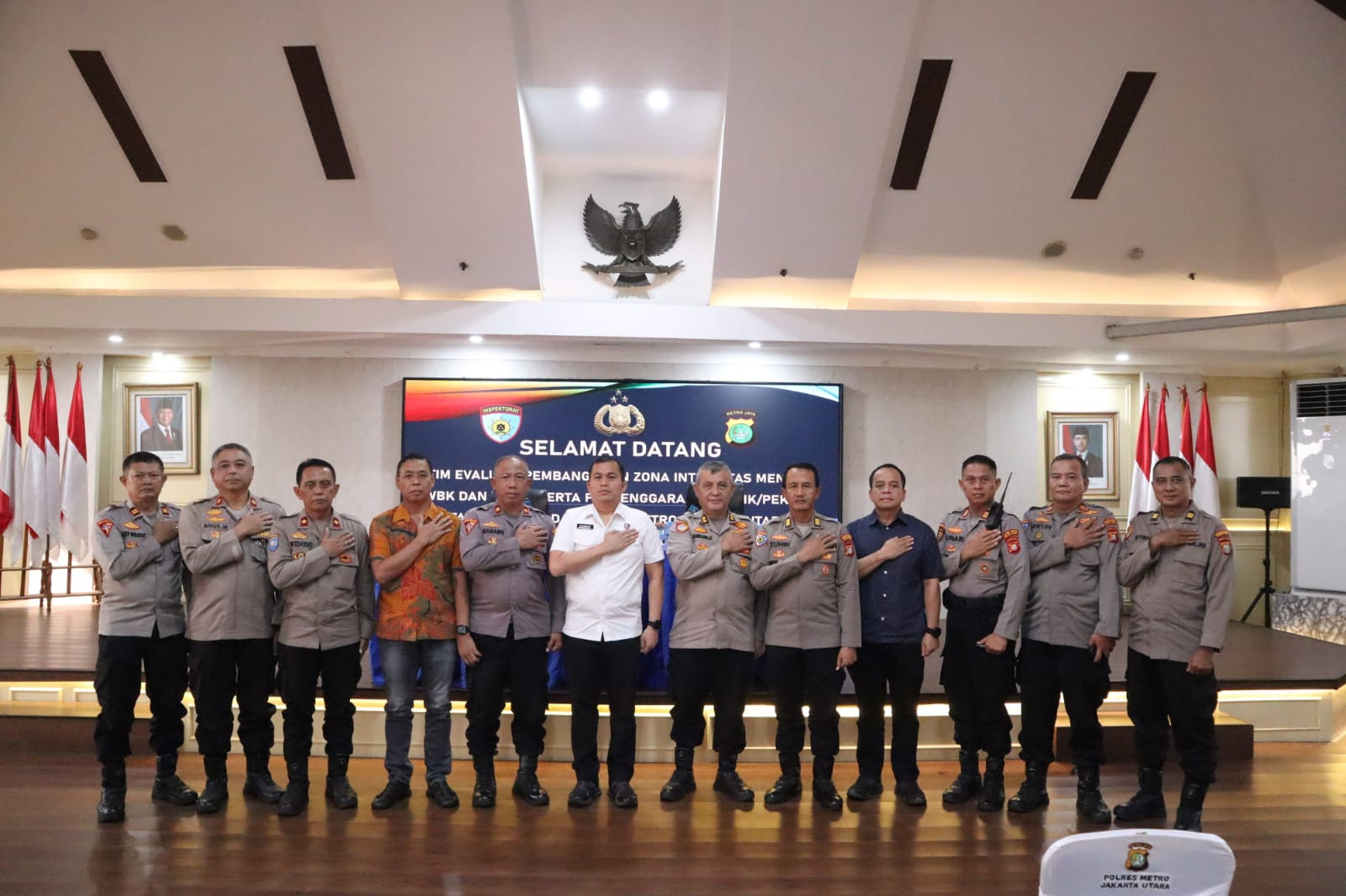 Tim Itwasda dan Rorena Polda Metro Jaya Evaluasi Zona Integritas di Polres Metro Jakarta Utara