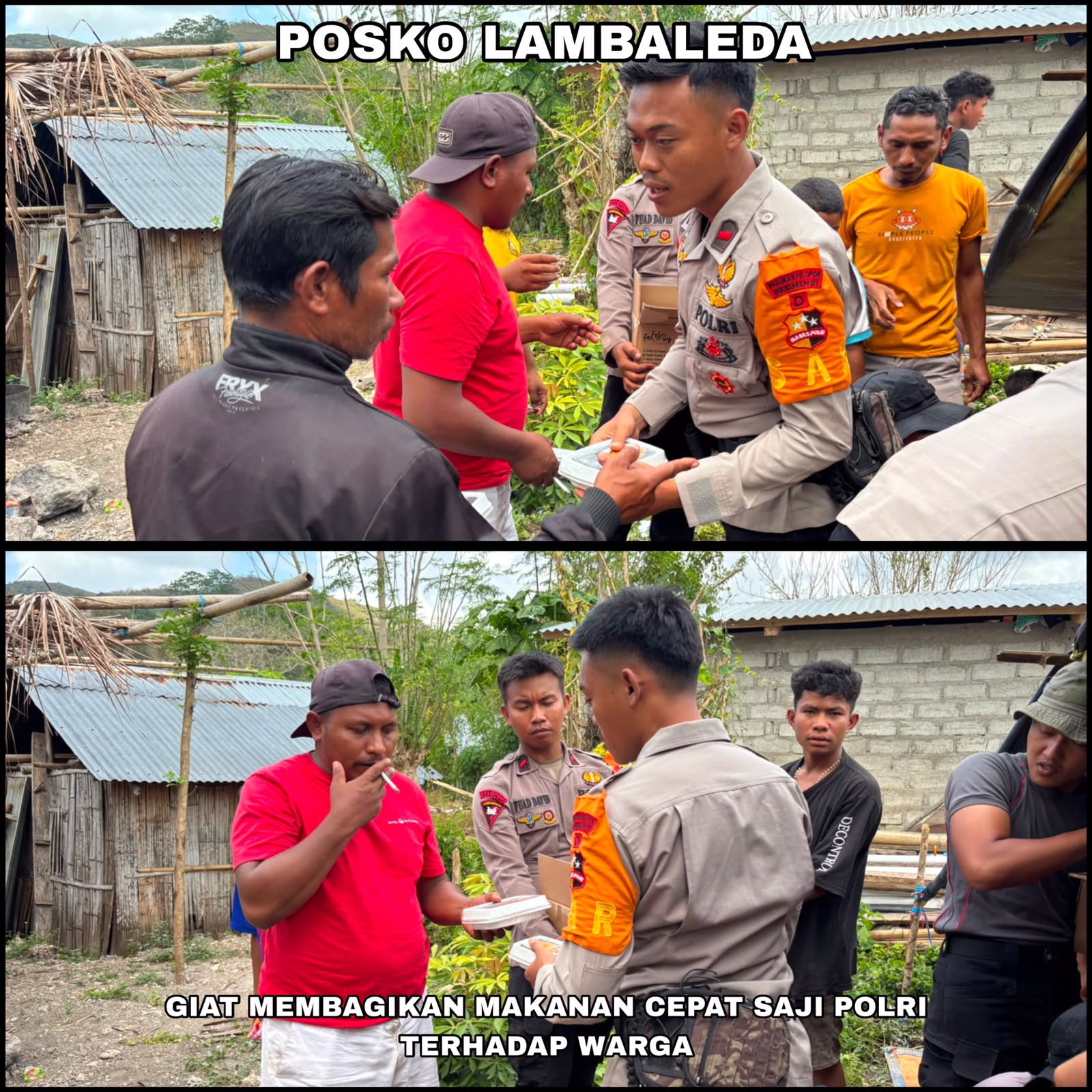 Pasukan Pelopor BKO Polda NTT Bergerak Tangani Dampak Gempa, Layani dan Bantu Warga di Lokasi Pengungsian