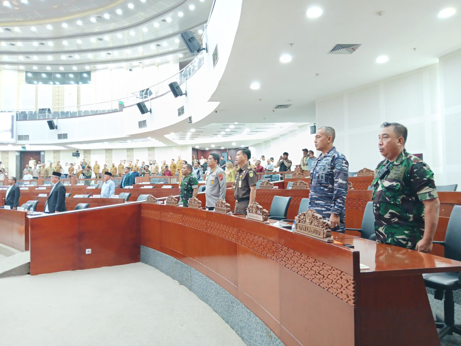 Dukung Program Pemerintah Daerah, Kodaeral I Hadiri Rapat Paripurna DPRD Provinsi Sumut
