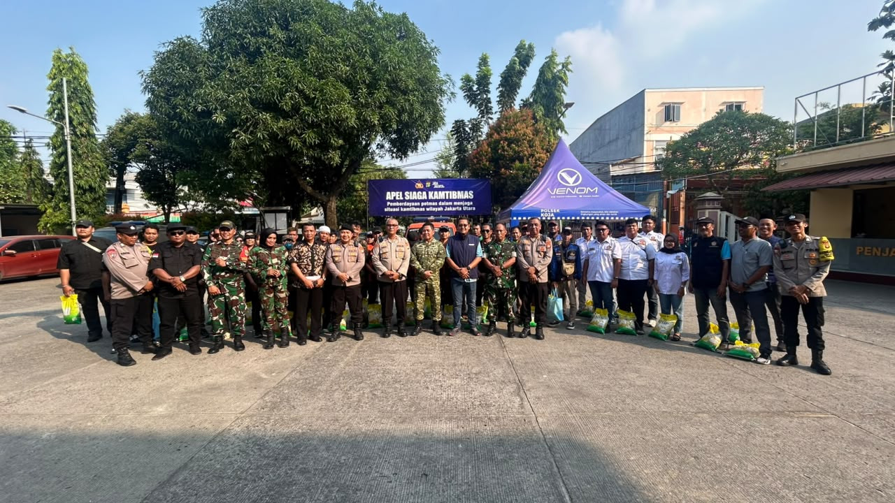 Polsek Koja Gelar Apel Sabuk Kamtibmas, Perkuat Sinergi Masyarakat Dukung Program Jaga Jakarta