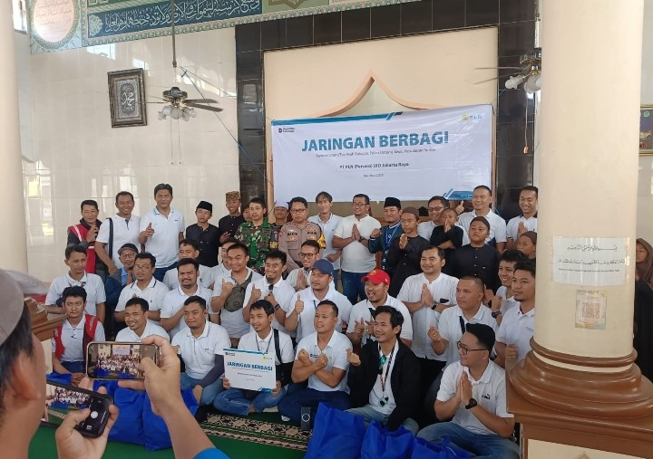 Bhabinkamtibmas Pulau Untung Jawa Hadiri Kegiatan Santunan dari PLN UID Jakarta untuk Anak Yatim