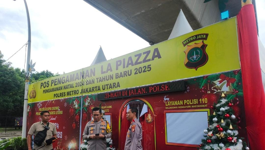 Kunjungan Kapolres Metro Jakarta Utara Ke Pospam La Piazza, Kelapa Gading