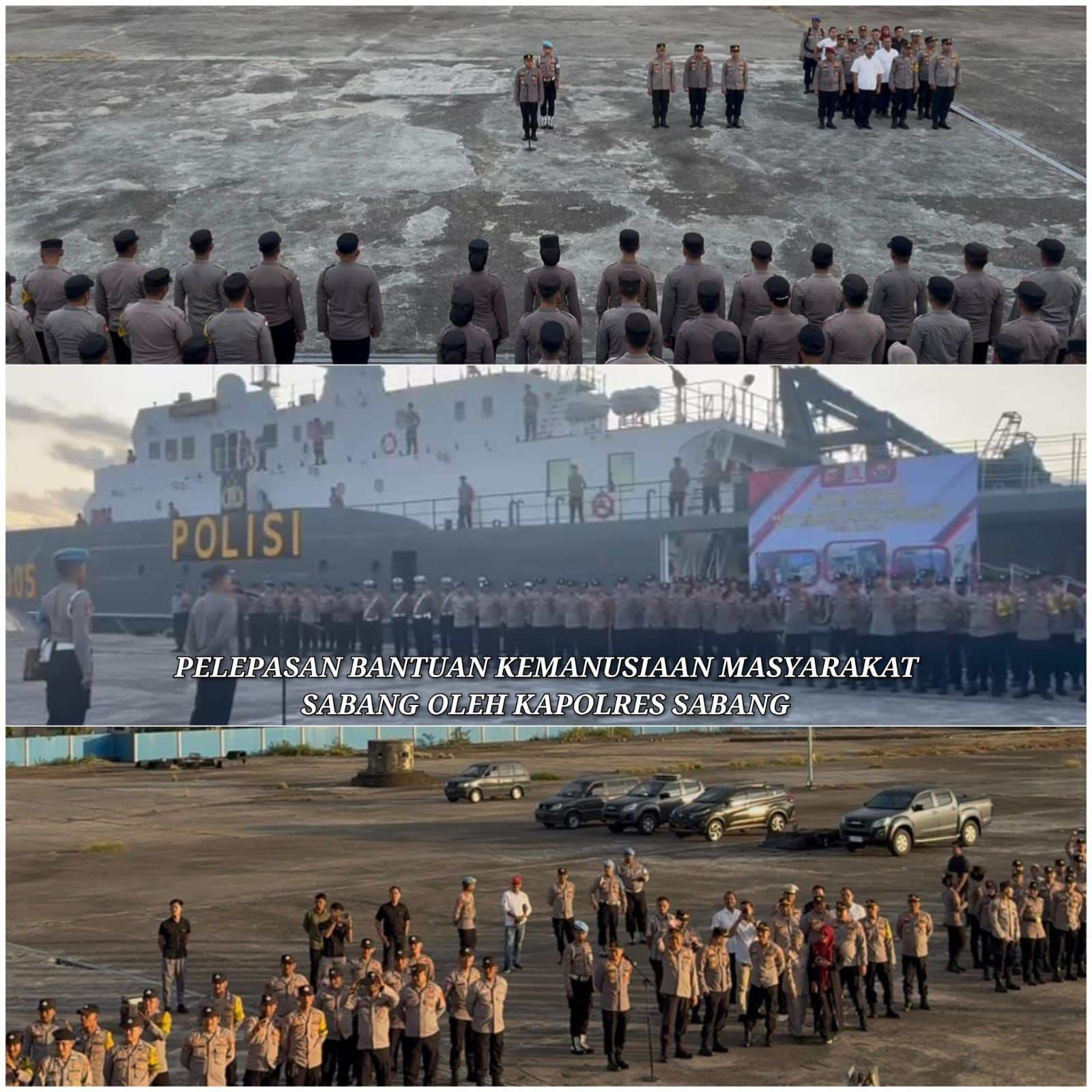 KP Wisanggeni-8005 Angkut Bantuan Kemanusiaan dari Sabang ke Pelabuhan Malahayati