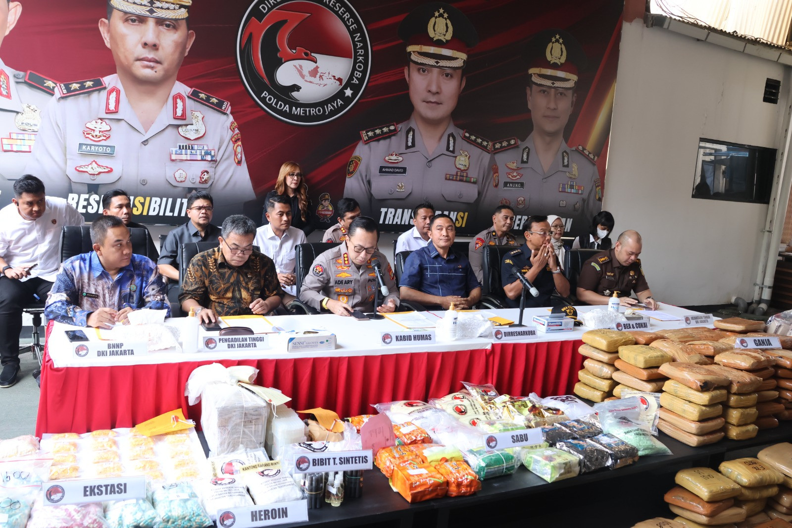 Polda Metro Jaya Tangkap 1.672 Tersangka Dan Sita 321,5 Kg Narkoba Jelang Hari Bhayangkara Ke-79