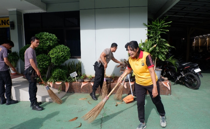 Kebersamaan dalam Kebersihan, Polsek Pademangan Gelar Kurve untuk Lomba Kebersihan