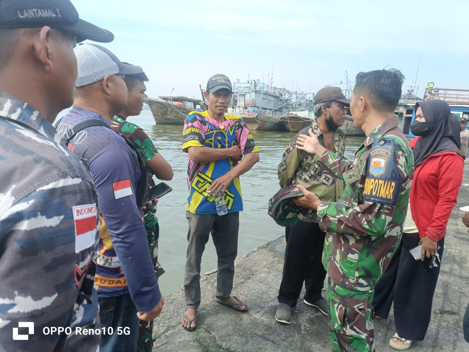 Pos TNI AL Medan Labuhan Bantu Proses Evakuasi Penemuan Mayat di Gabion Belawan