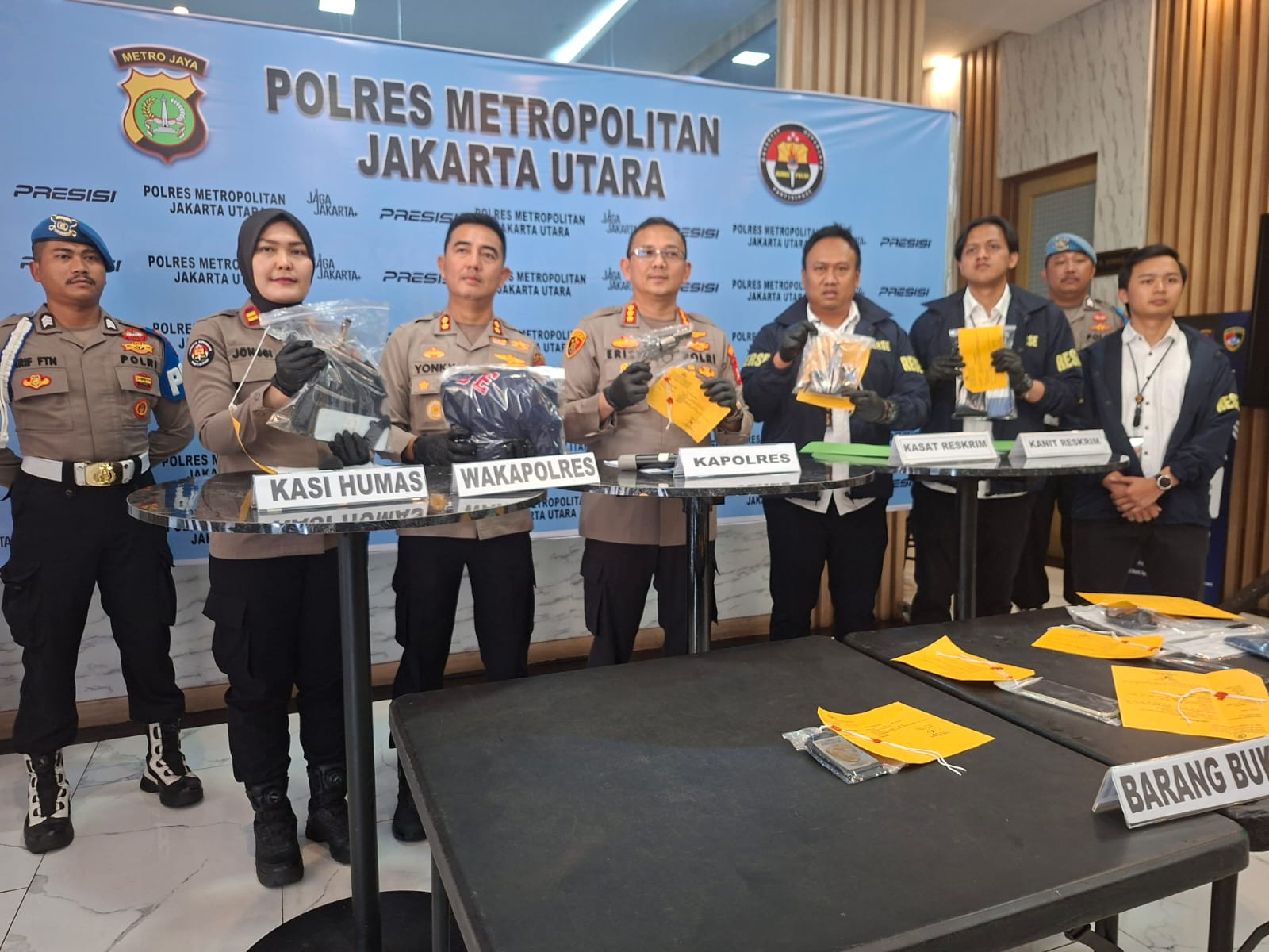 Sebulan Operasi, Polres Metro Jakarta Utara Ringkus Enam Pelaku Curanmor dan Begal
