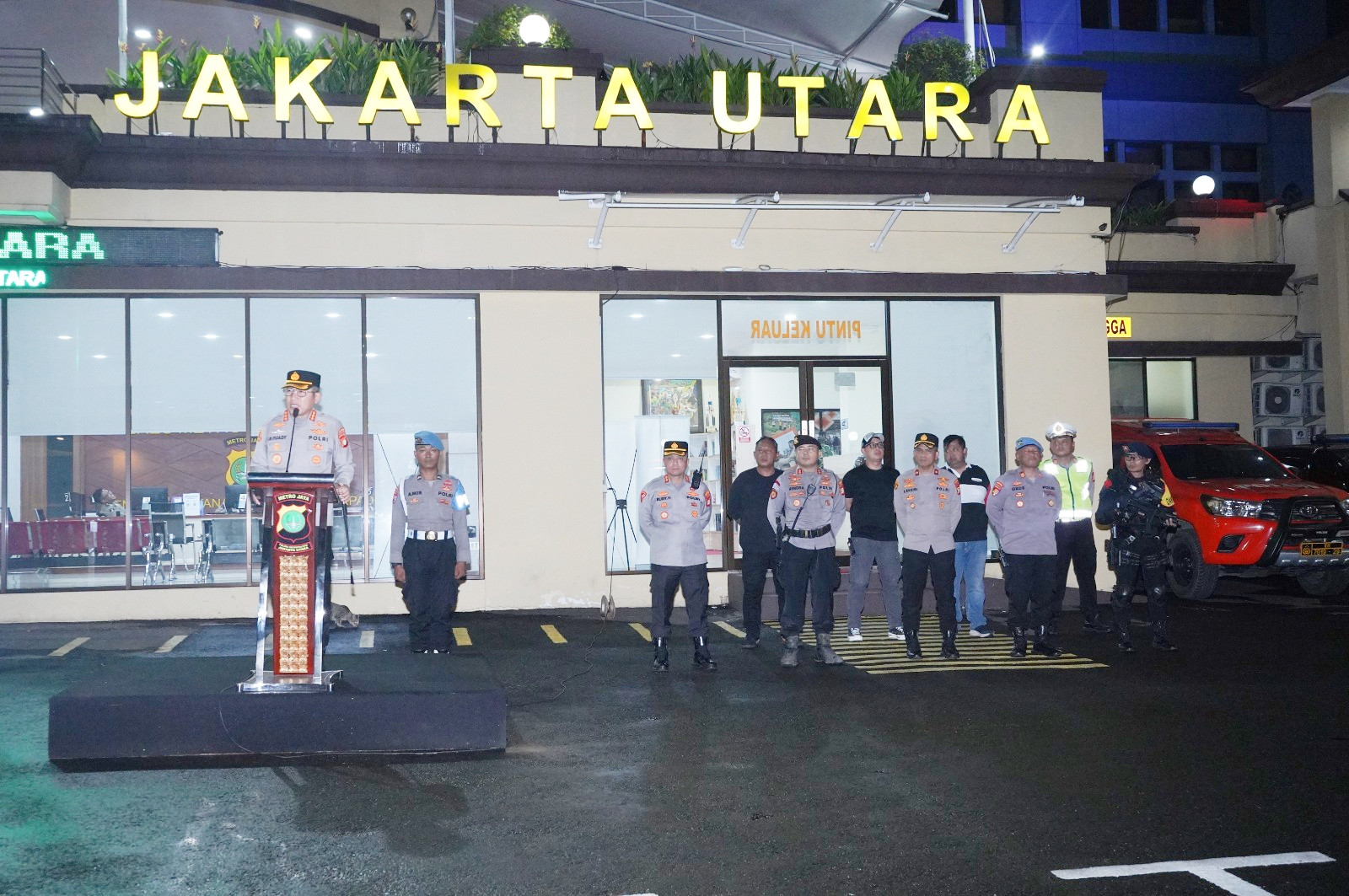 Kapolres Metro Jakarta Utara Gelar Apel dan Patroli dalam Rangka (KRYD) , Untuk Jaga Stabilitas Kamtibmas