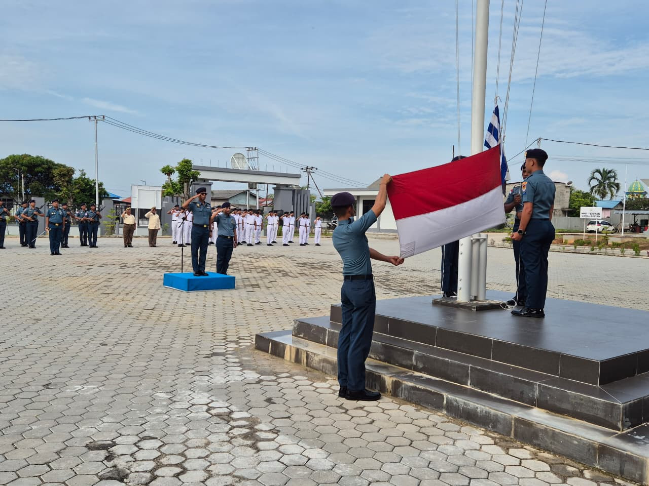 Dengan Semangat Sumpah Pemuda, Prajurit Lanal Bintan Bertekad Wujudkan Semangat Nasionalisme Kepada Generasi Muda