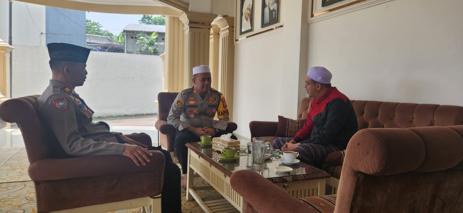 Kapolsek Ciawi  Anjangsana ke Tokoh Agama, Pererat Sinergi Ulama dan Umaro