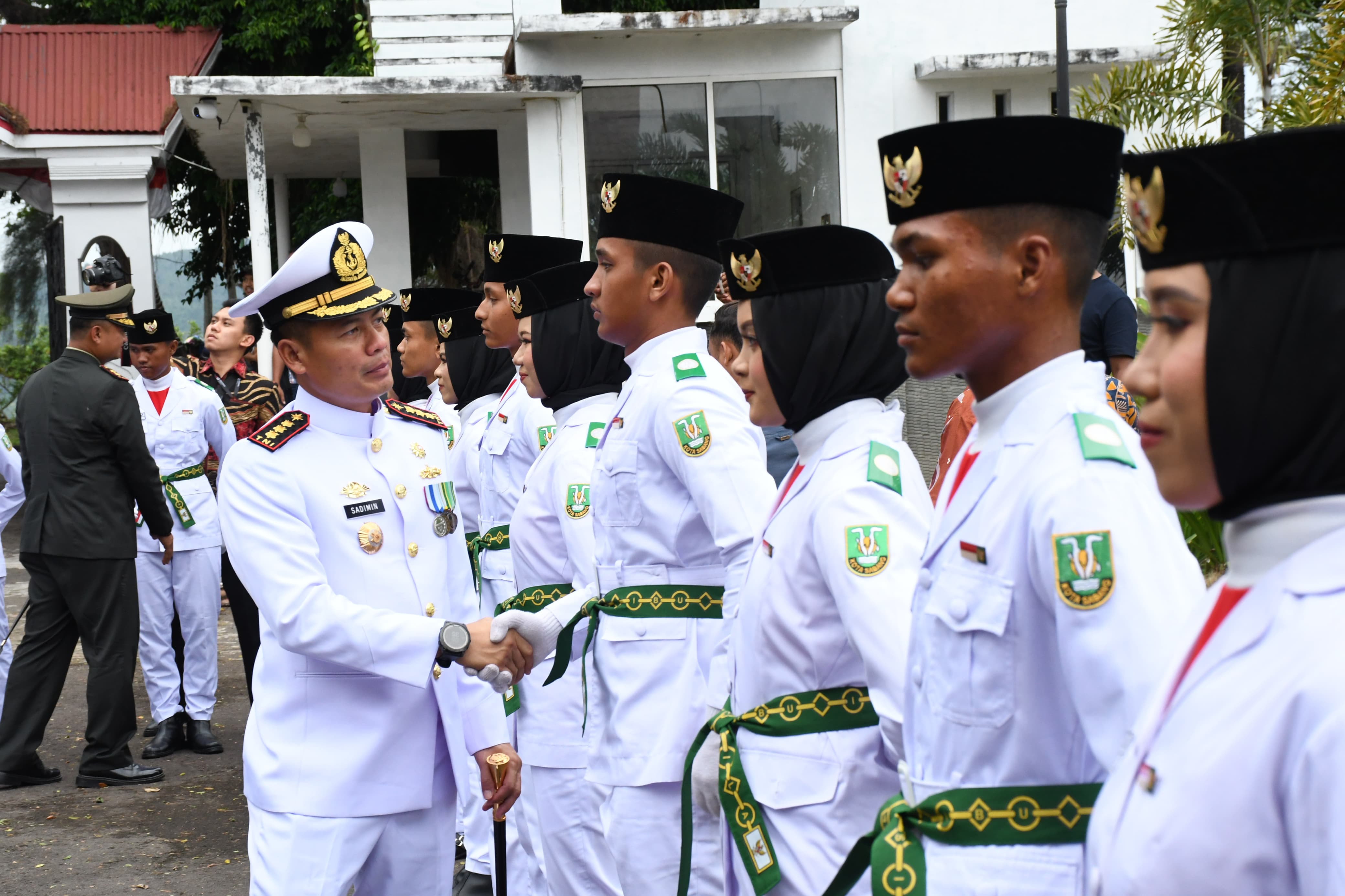 Komandan Lanal Sabang Hadiri Pengukuhan Paskibraka Kota Sabang
