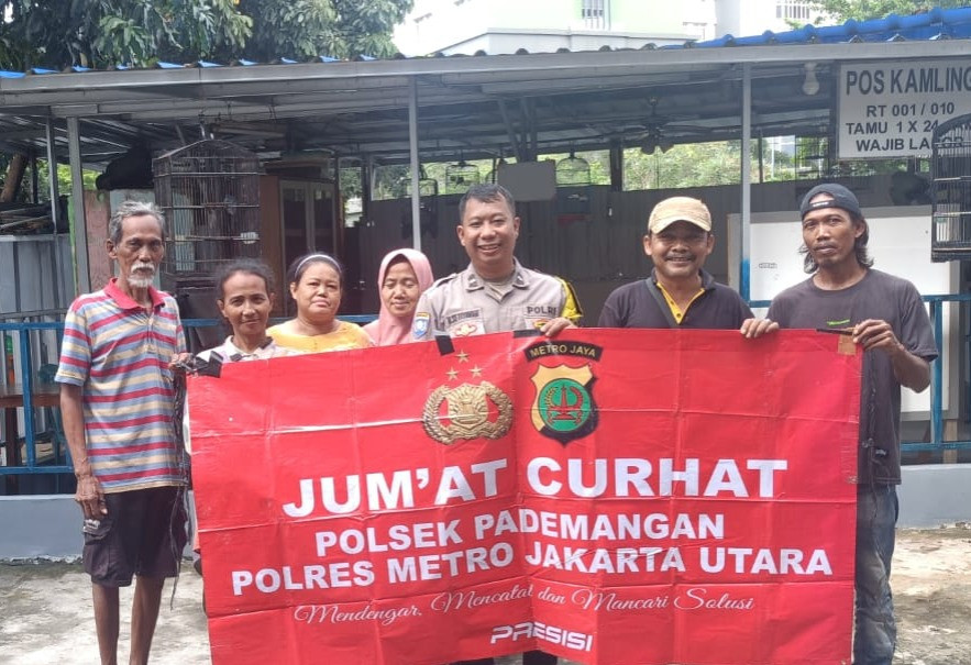 Polsek Pademangan Bina Kamtibmas Lewat Program Jum’at Curhat