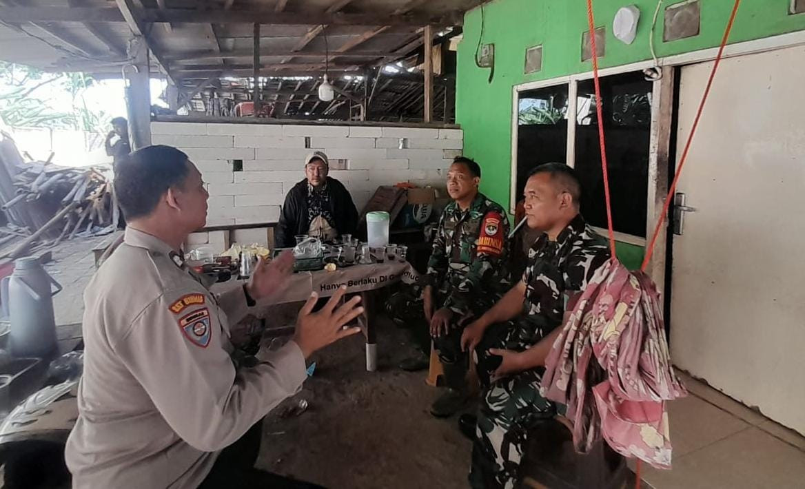 Sinergi TNI-Polri  Monitoring Dukung Program TMMD 2025 di Mustikasari, Bekasi