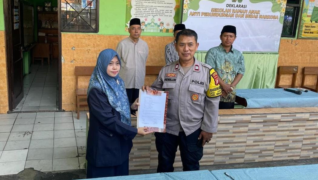 Deklarasi Sekolah Ramah Anak, Anti Kekerasan dan Anti Narkoba di Mi Al - Mauwannah