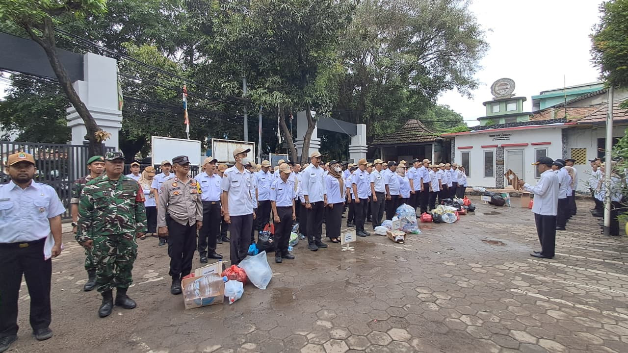 APEL GABUNGAN DAN MINGGON KALIBARU TINGKAT KECAMATAN MEDAN SATRIA BERJALAN AMAN DAN KONDUSIF