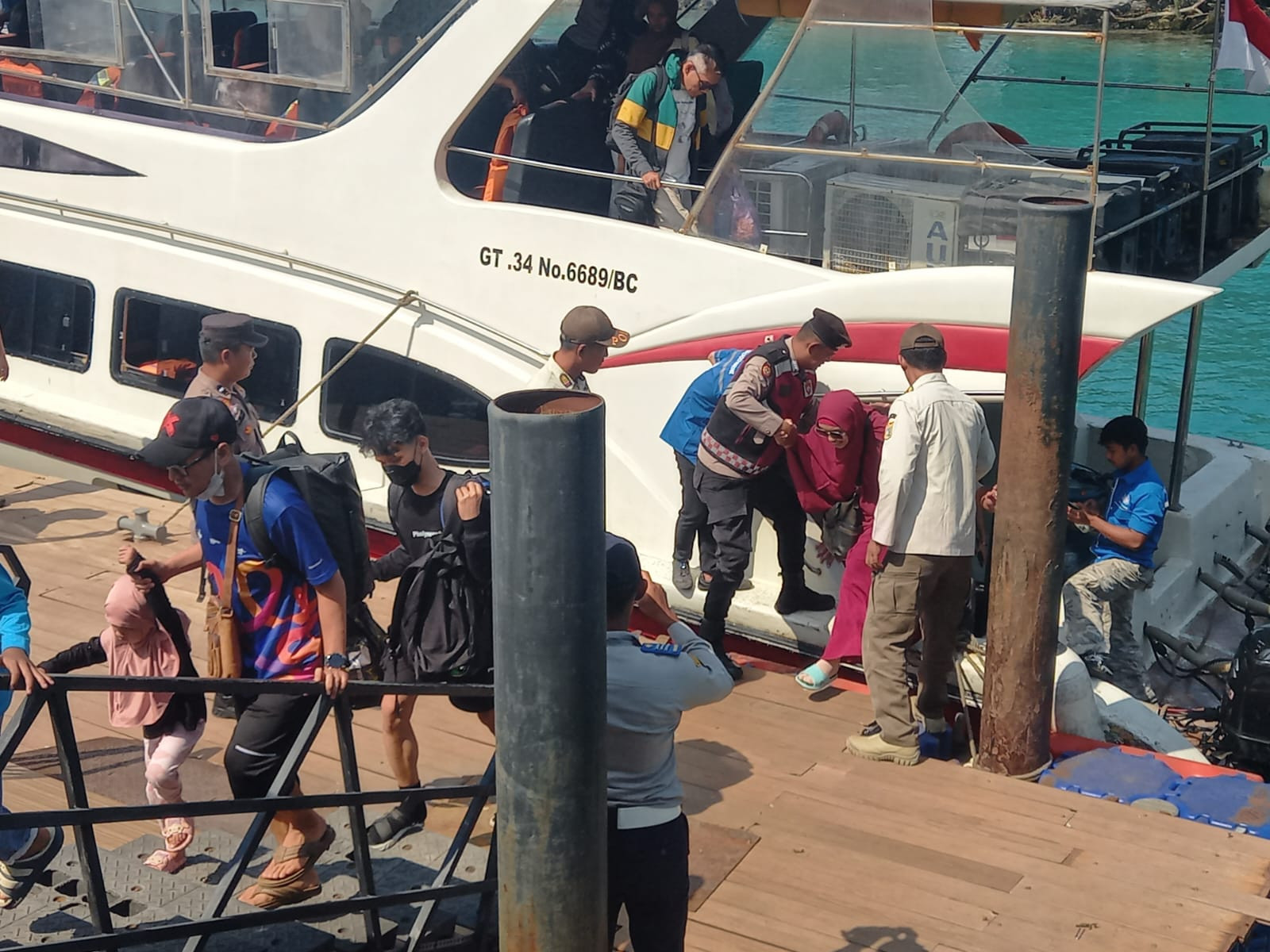Jakarta On The Spot, Polres Kepulauan Seribu Hadirkan Pelayanan Humanis di Dermaga dan Ajak Masyarakat Manfaatkan Layanan Polisi 110
