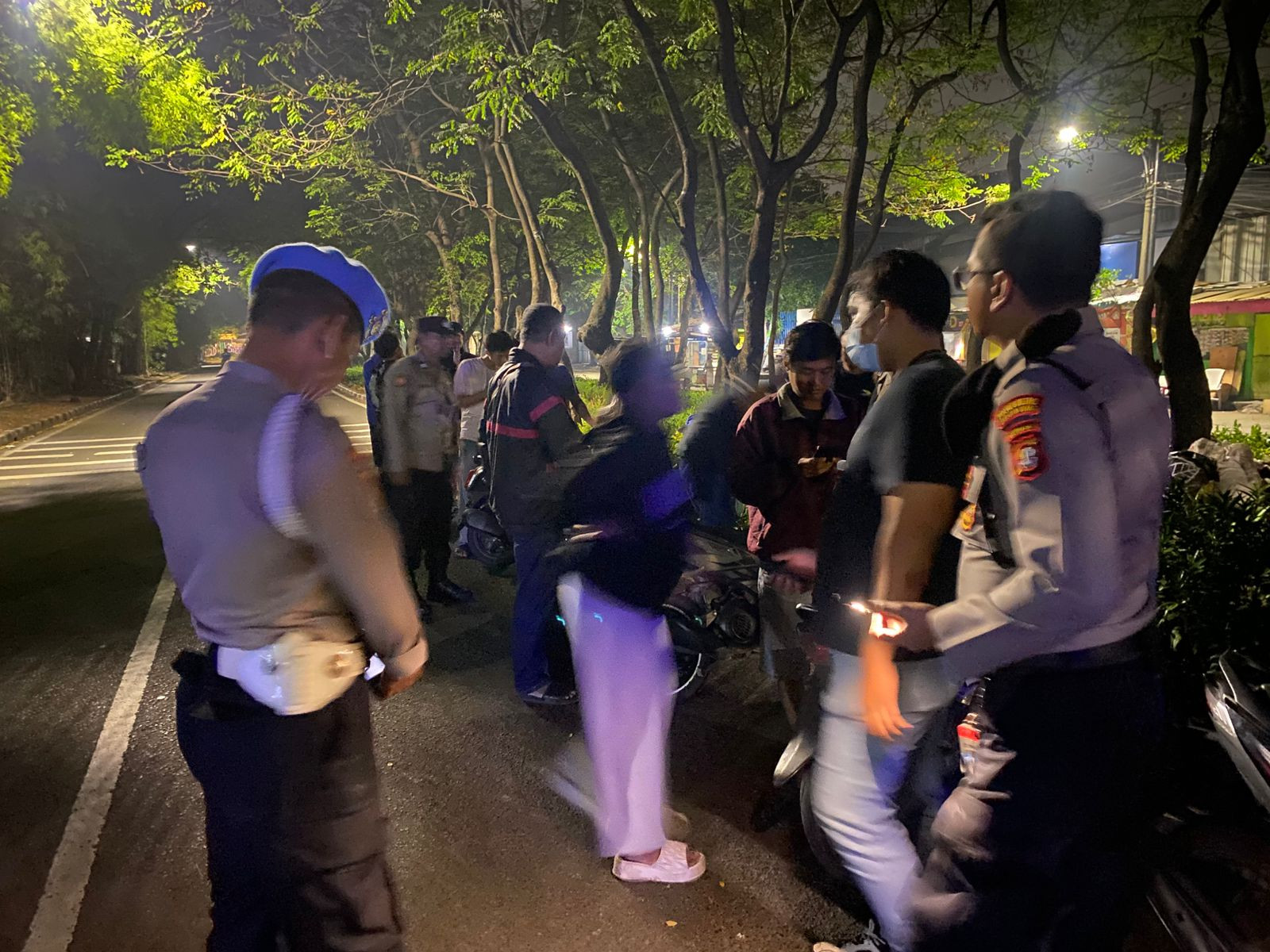 Polsek Tanjung Priok Gelar Patroli KRYD dan Razia Stasioner, Polisi Amankan Dua Terduga Pengguna Narkotika Diamankan