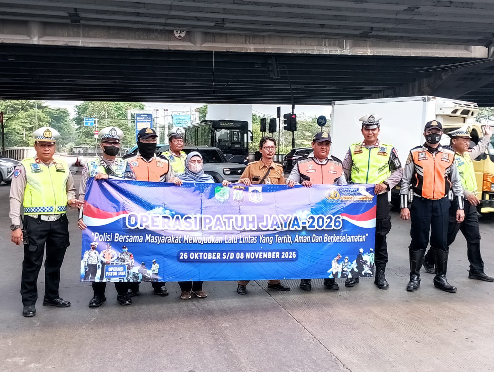 Satlantas Polres Metro Jakarta Utara Gencarkan Edukasi Tertib Berlalu Lintas dalam Ops Patuh Jaya 2026