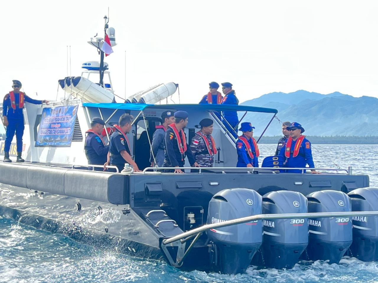Komandan Pos TNI AL Lampulo Laksanakan Patroli Gabungan Bersama Instansi Maritim
