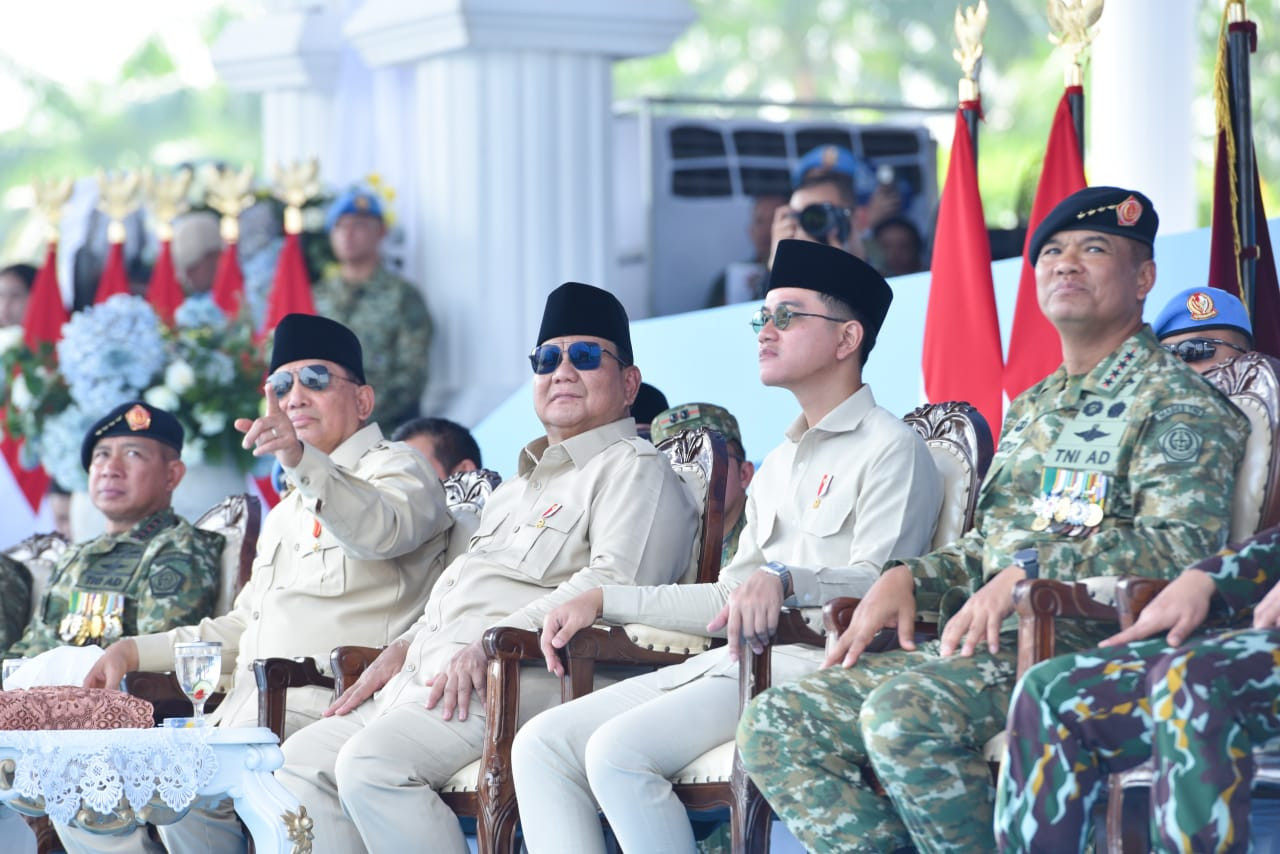 Panglima TNI Dampingi Presiden Prabowo Pimpin Upacara HUT ke-80 TNI di Monas