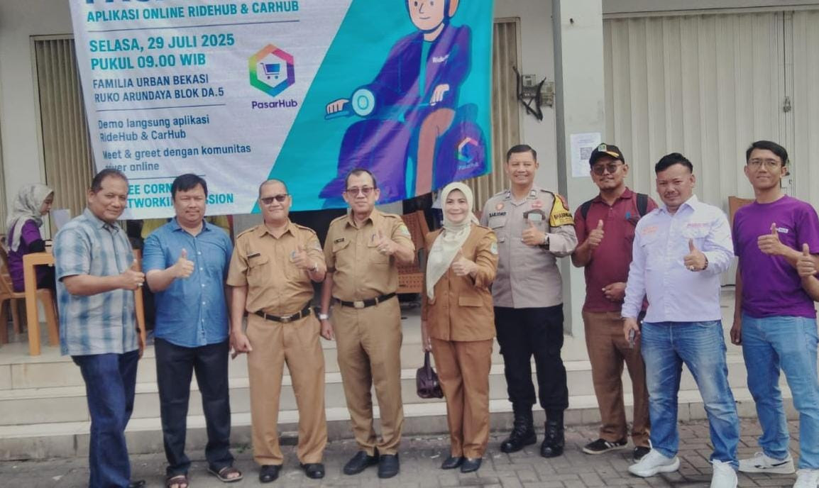 PRE LAUNCHING APLIKASI PASAR HUB INDONESIA DAN MEET AND GREET KOMUNITAS DRIVER PASAR HUB DI FAMILY URBAN, MUSTIKASARI