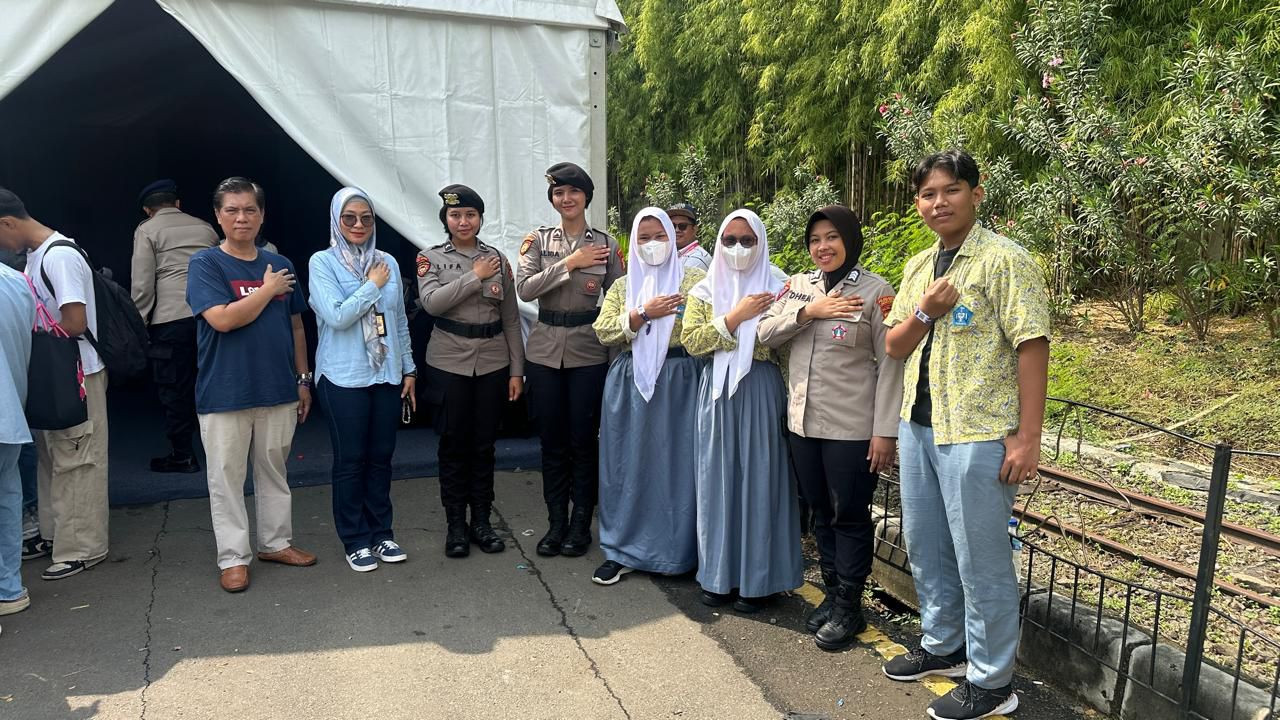 Polwan Polres Metro Jakarta Utara Laksanakan Pengamanan Ajang Internasional E-Prix 2025 di Ancol